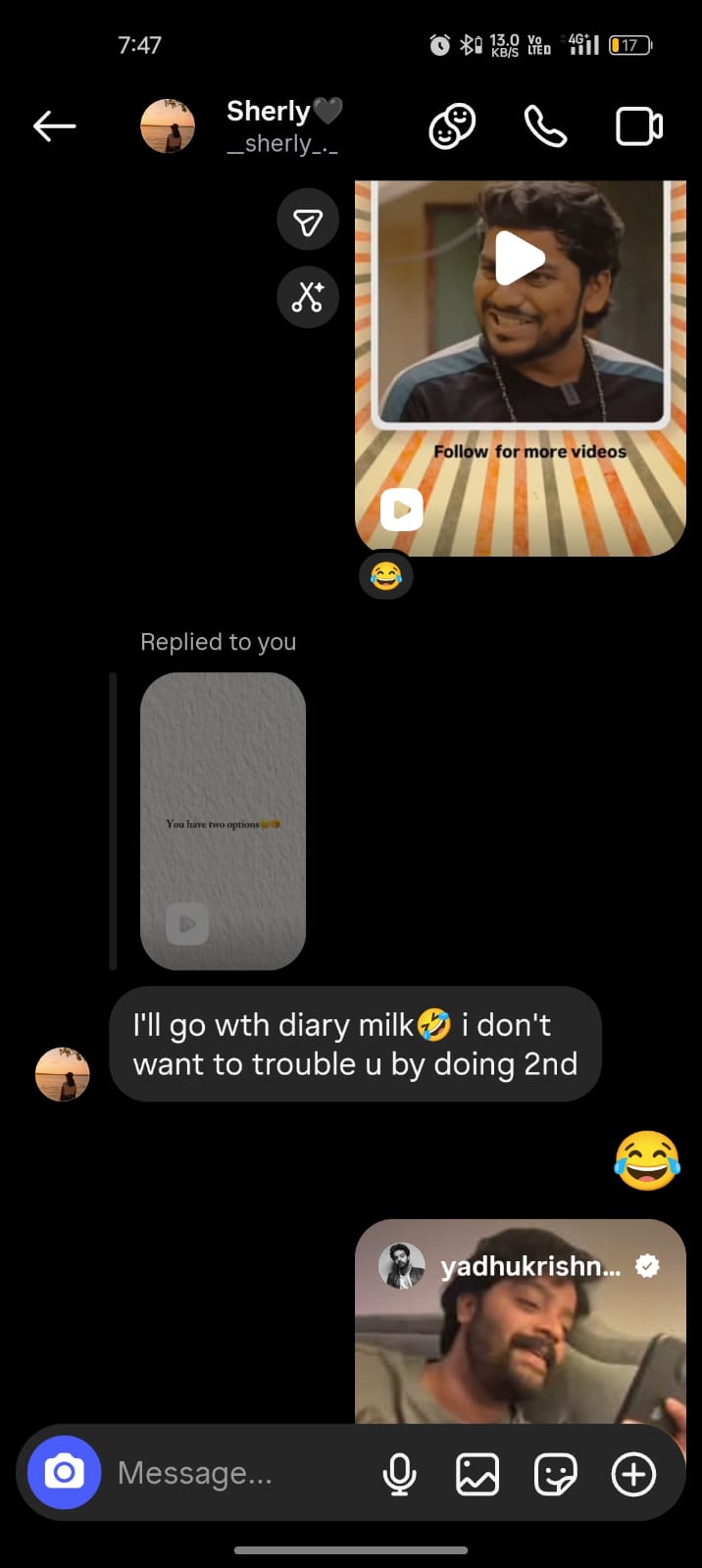 Chat screenshot